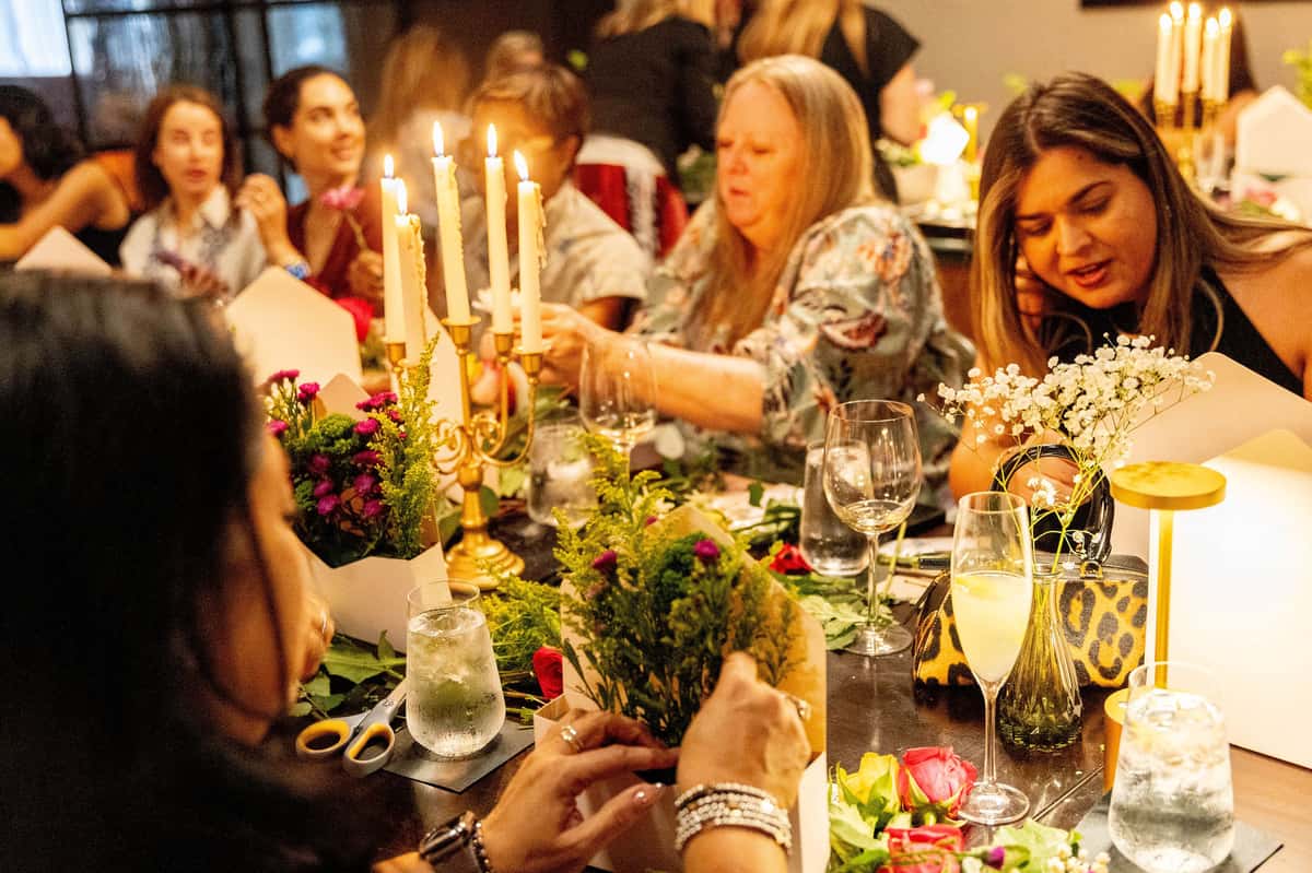 Spritz and florals at beauty