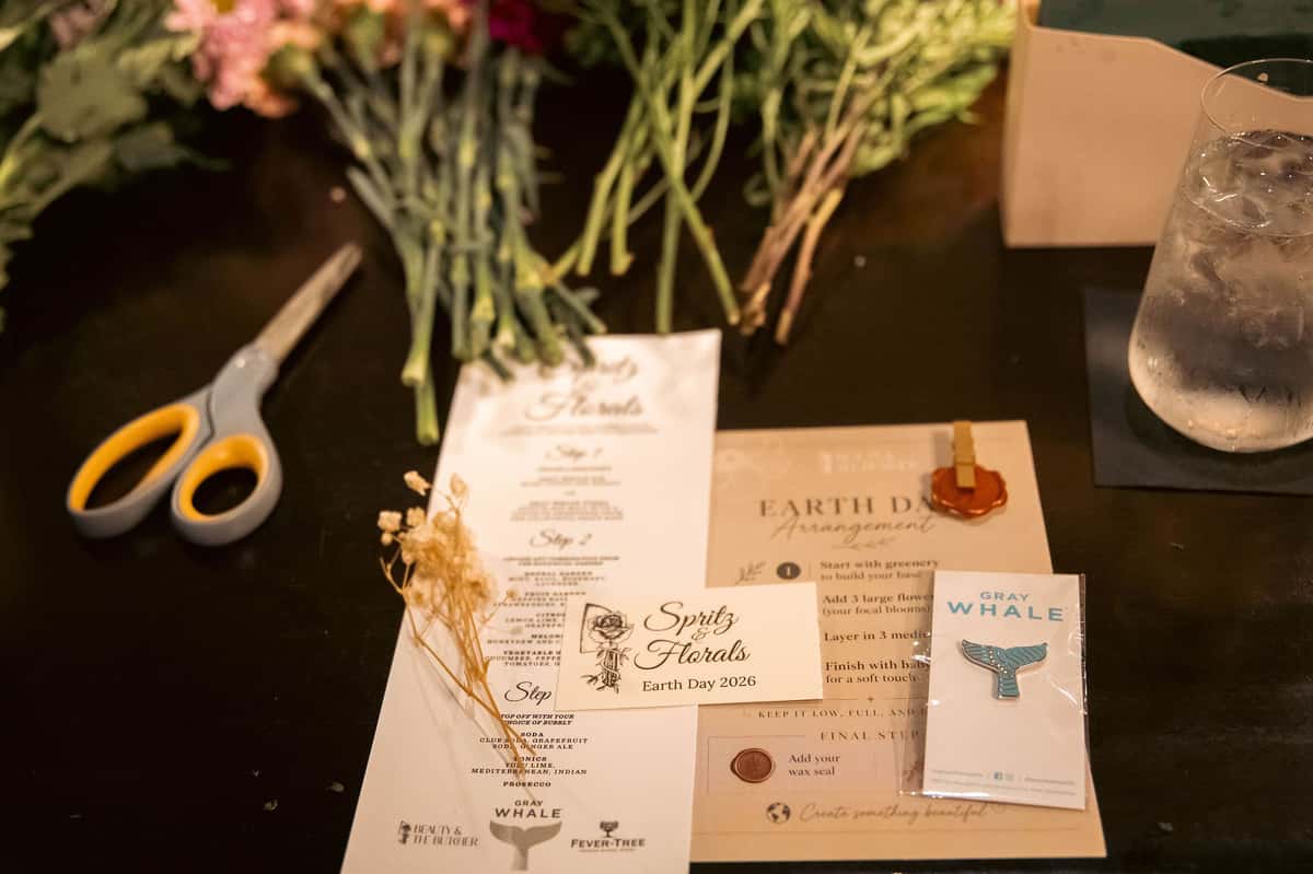 Spritz and florals at beauty