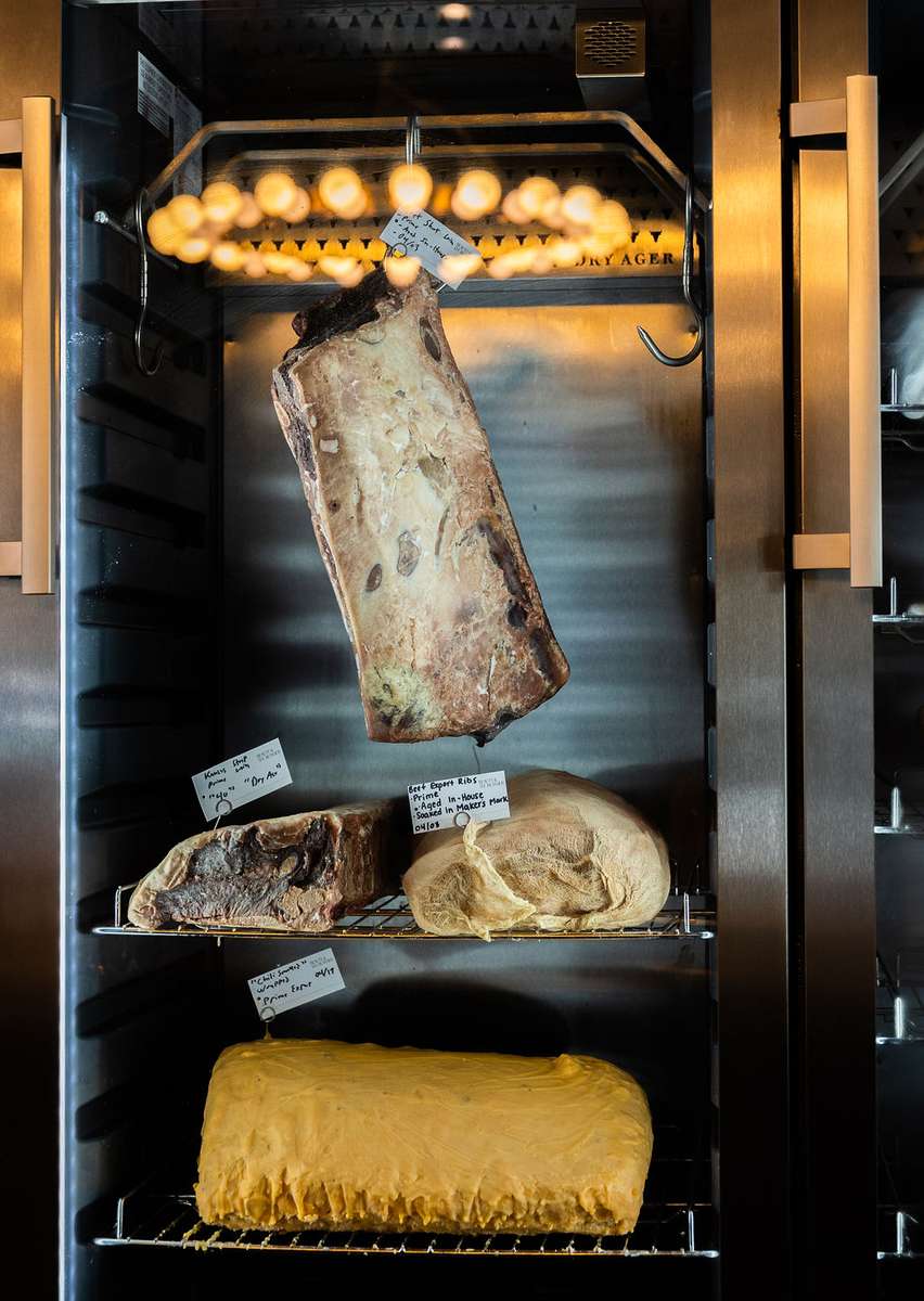 cooler of meat