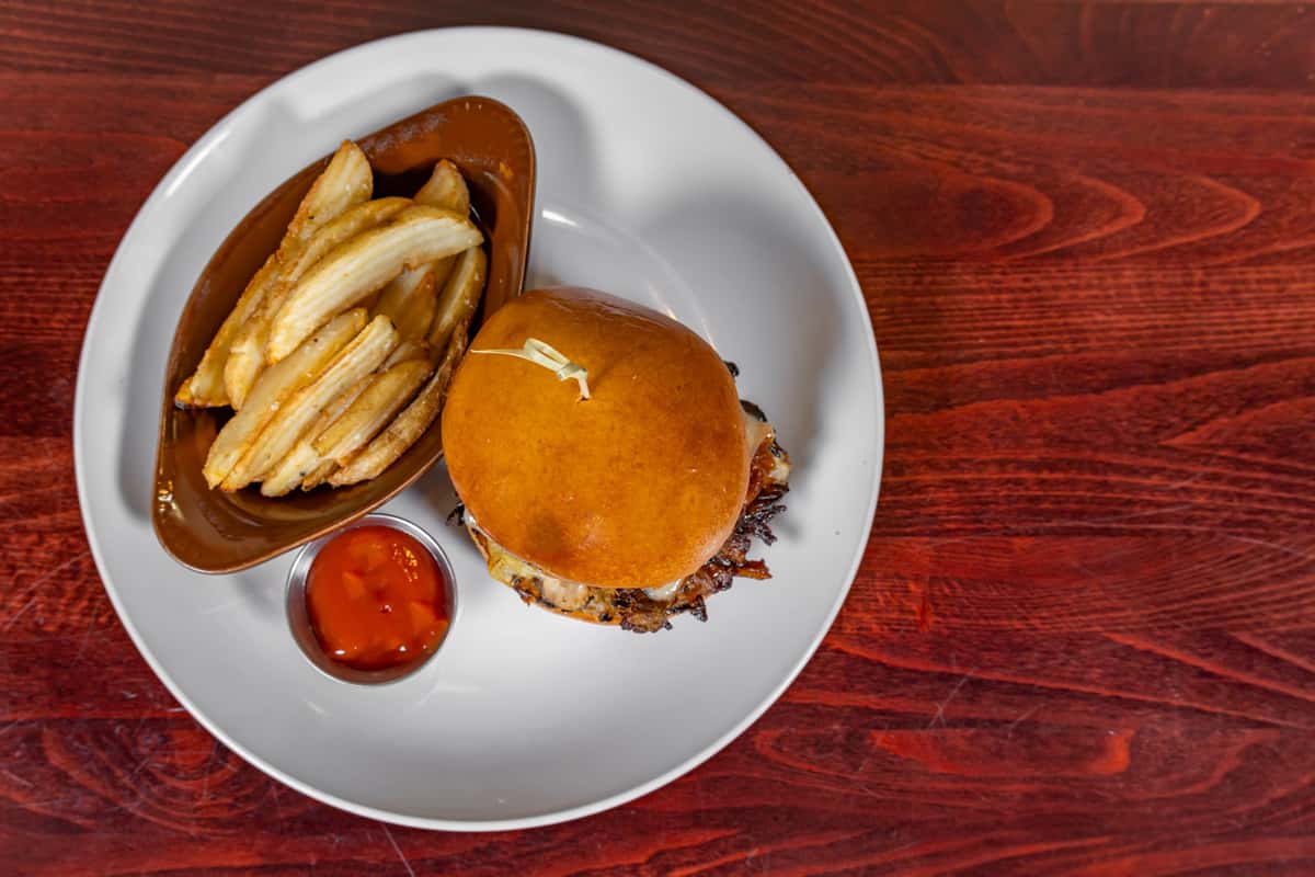 Pulled Pork Sandwich with Crispy Fries