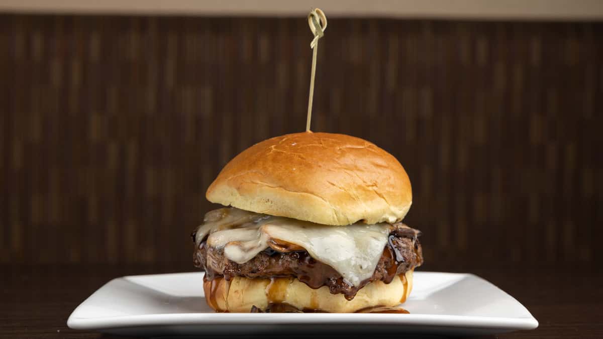 Bourbon Mushroom & Onion Burger