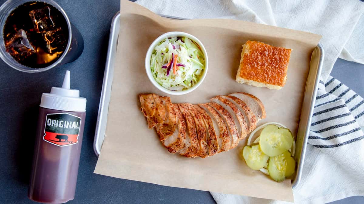 meat plate smoked chicken