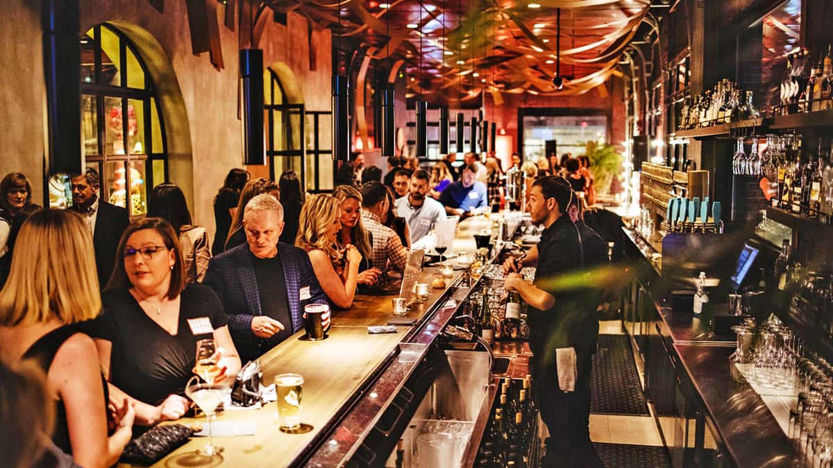 Vidrio Raleigh Corporate Event at the bar