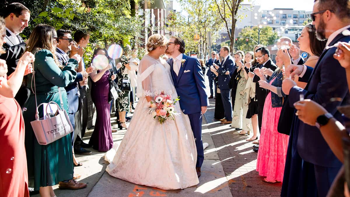 Wedding at Vidrio outside