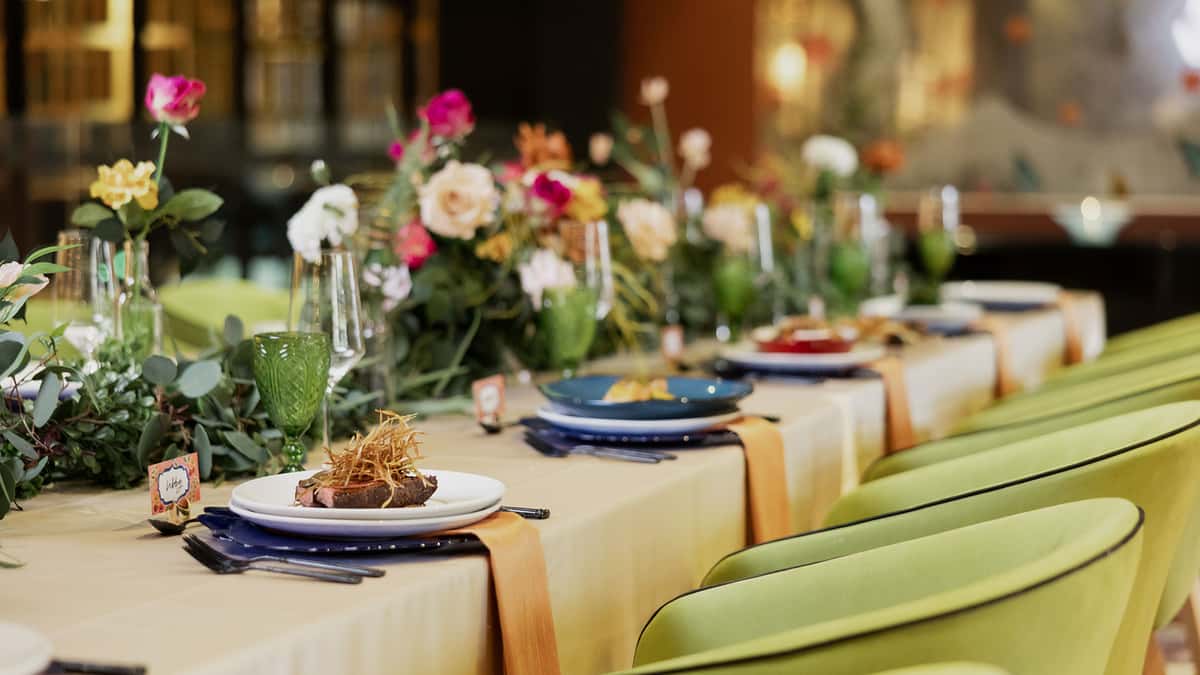 Vidrio Raleigh Private Events Table with Food
