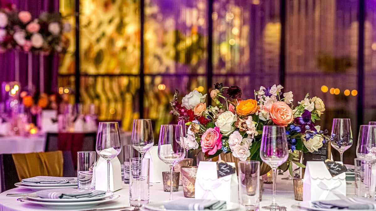 Wedding Reception Dinner Place setting