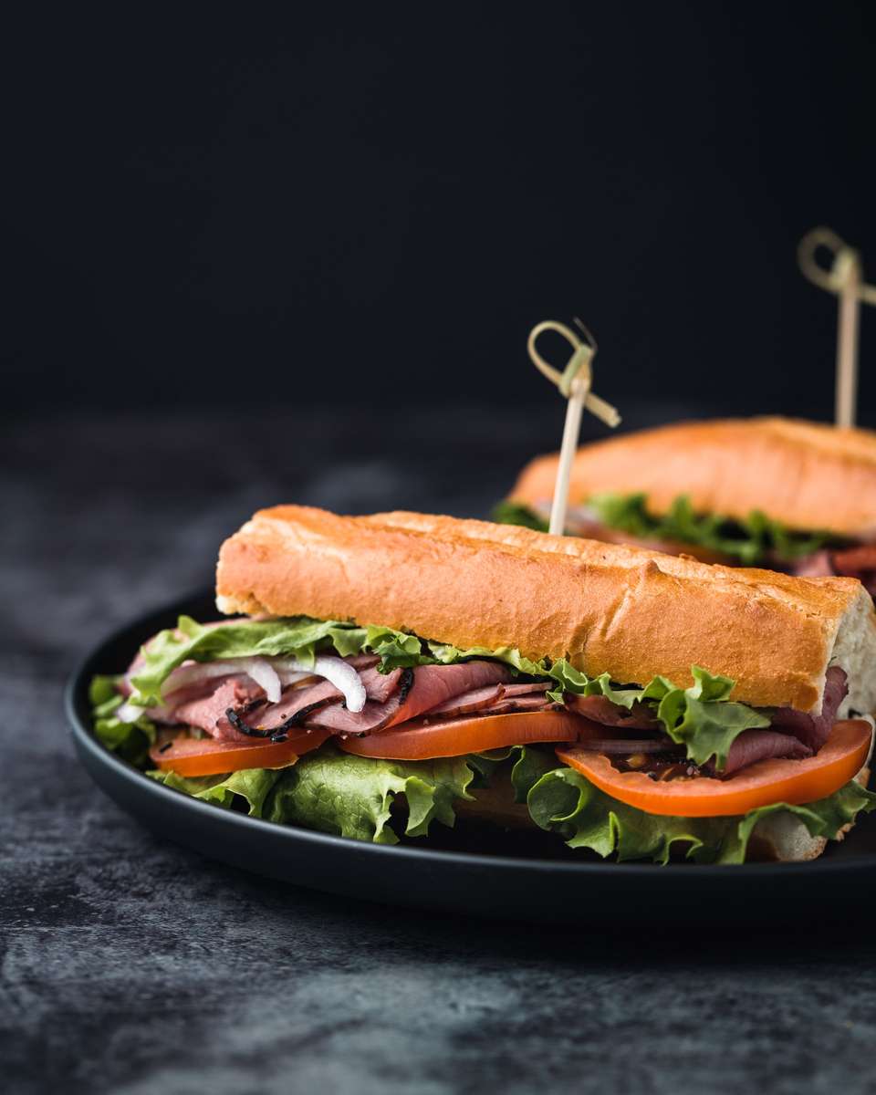 sandwich close up