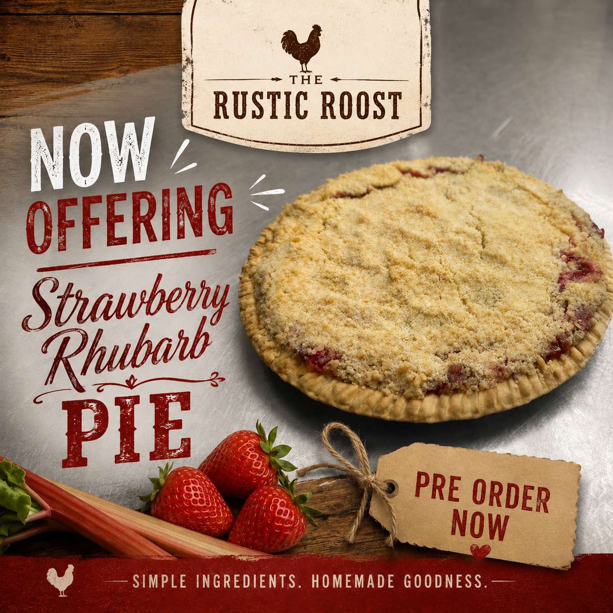 Strawberry Rhubarb Pie
