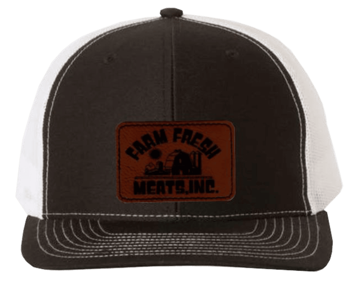 Farm Fresh Meats black and white hat