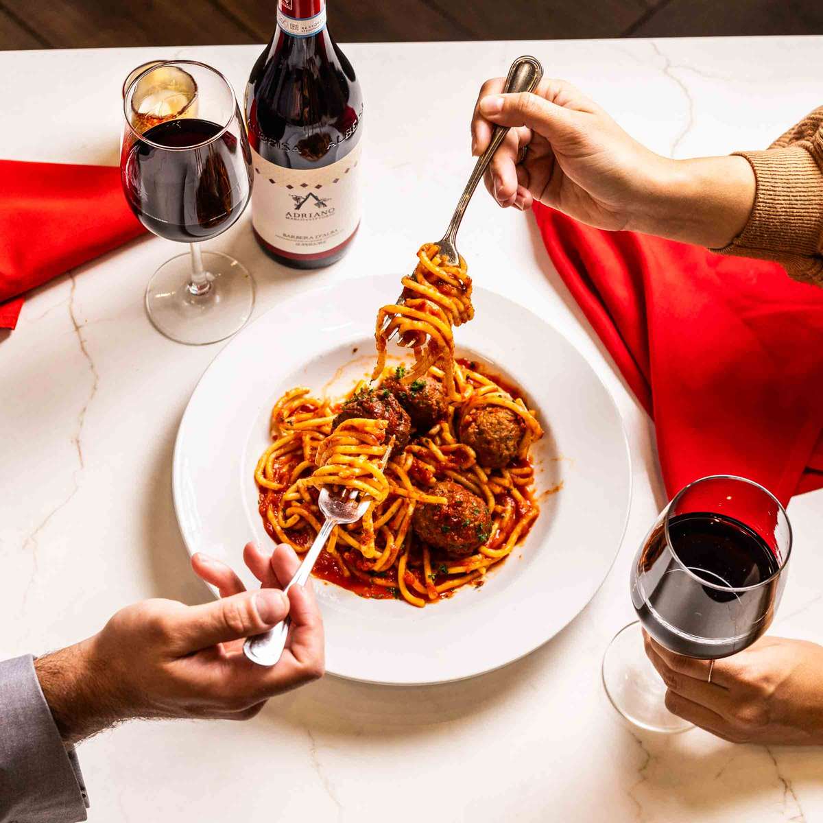 pasta & wine