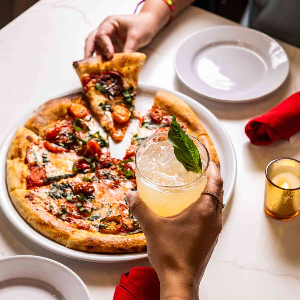 Pizza and Margarita