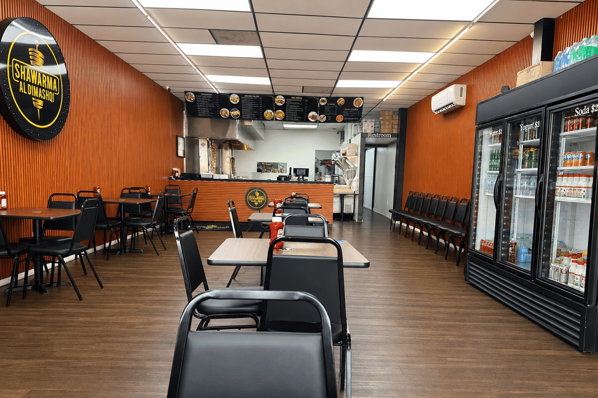 Interior of Shawarma location