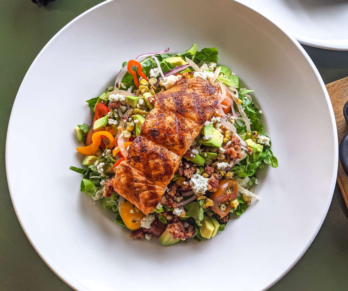 salmon chopped salad