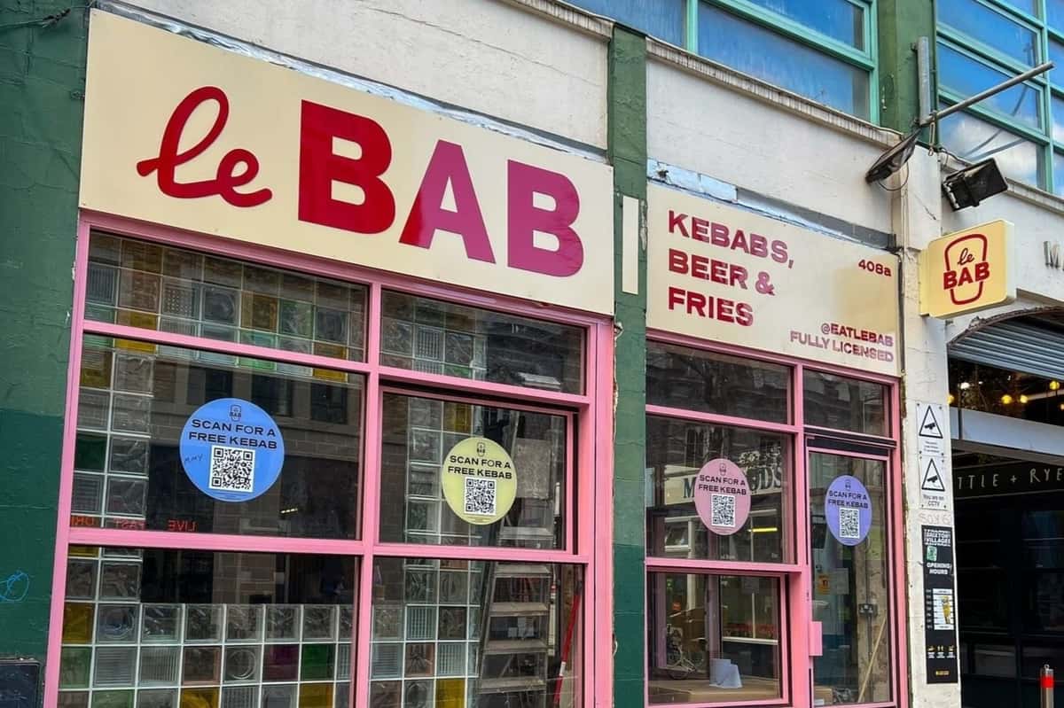 Exterior of Le Bab in Brixton