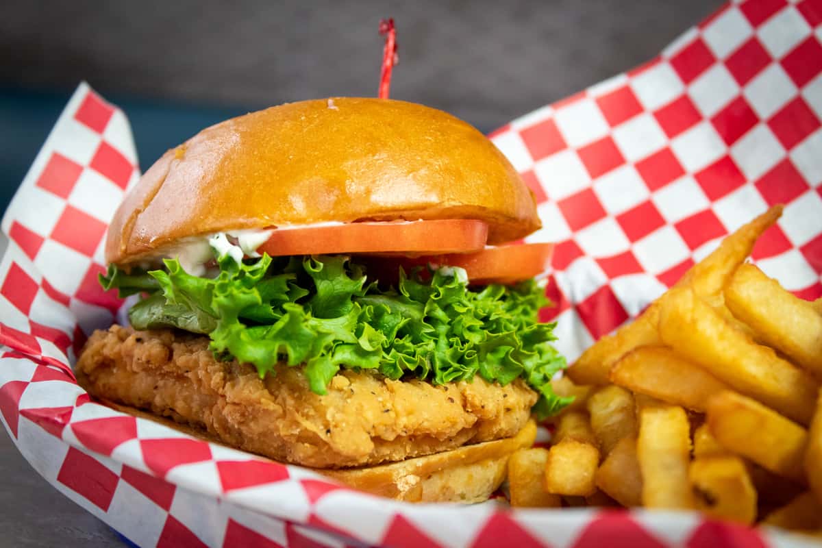 Crispy Chicken Sandwich - Menu - Long Bridge Bar, Grill & Marina