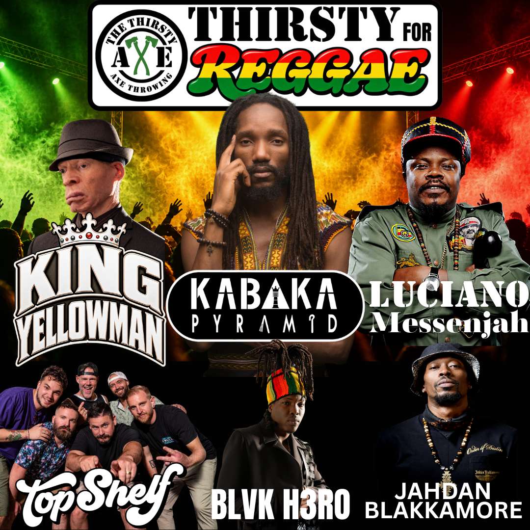 Thirsty For Reggae Headliners Graphic