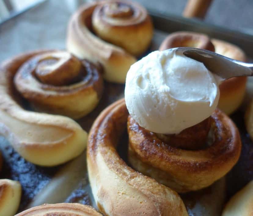 Fresh Baked Cinnamon Rolls right out of the oven...