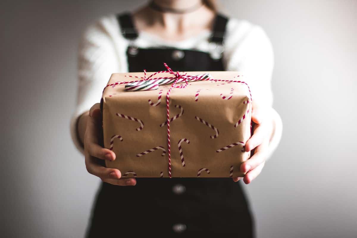 Woman Holding GIft