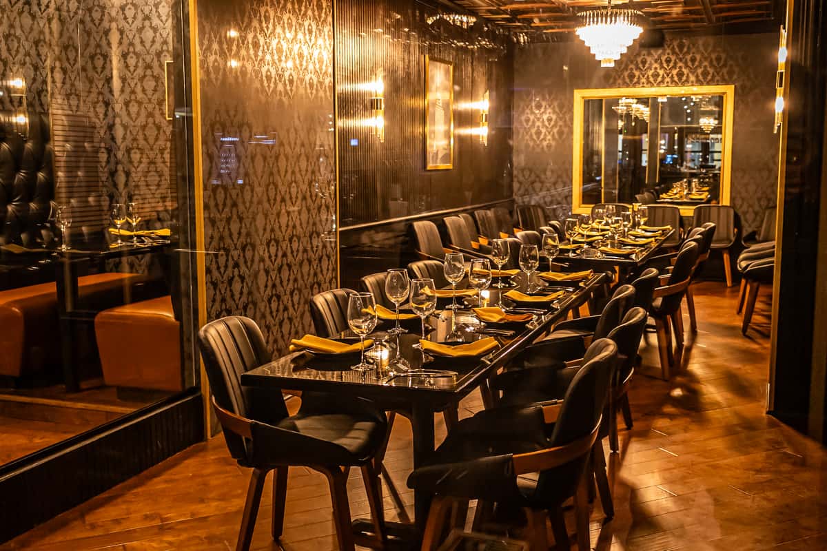 Liam's private dining area