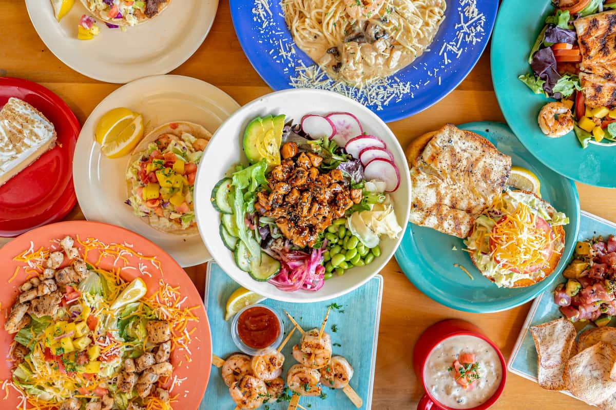 Group shot of food