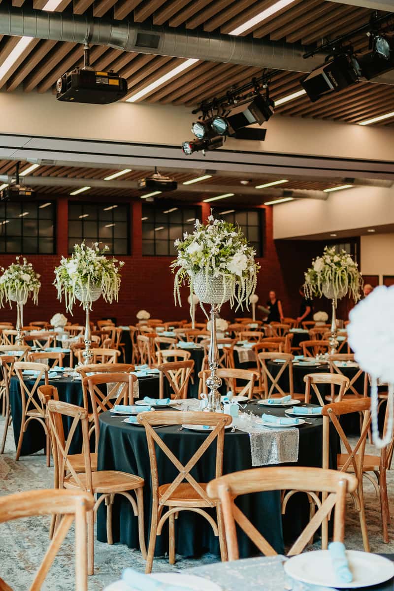 reception hall high decor