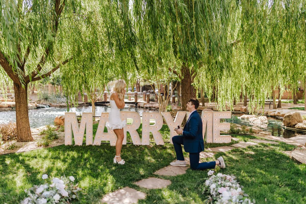 Marry Me Garden Proposal
