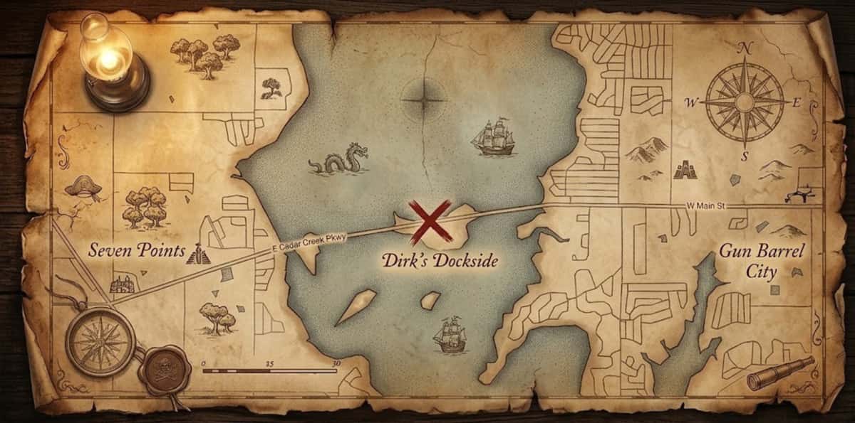 Treasure Map Dirks Marks The Spot