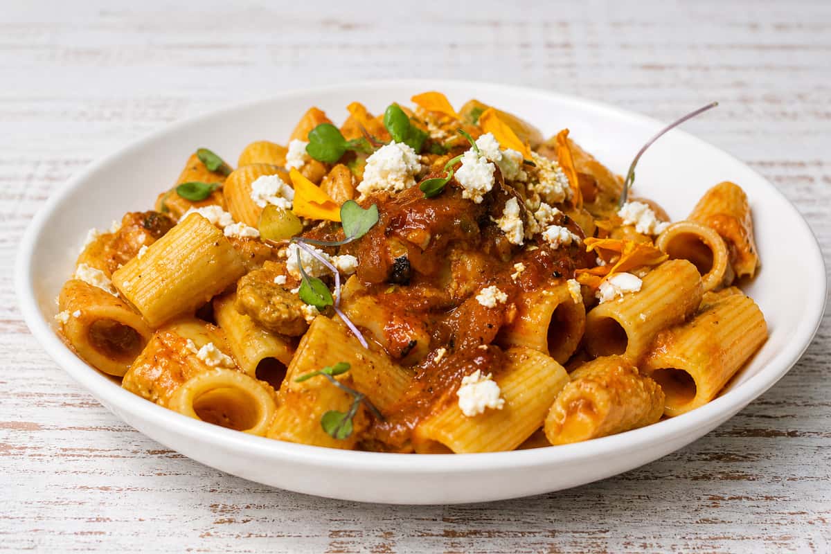 Spicy Chicken Rigatoni Pasta