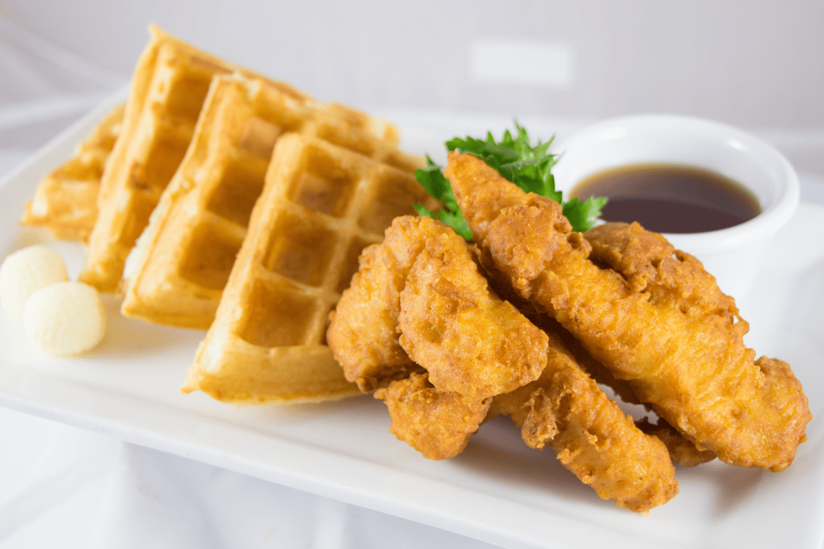 chicken and waffles