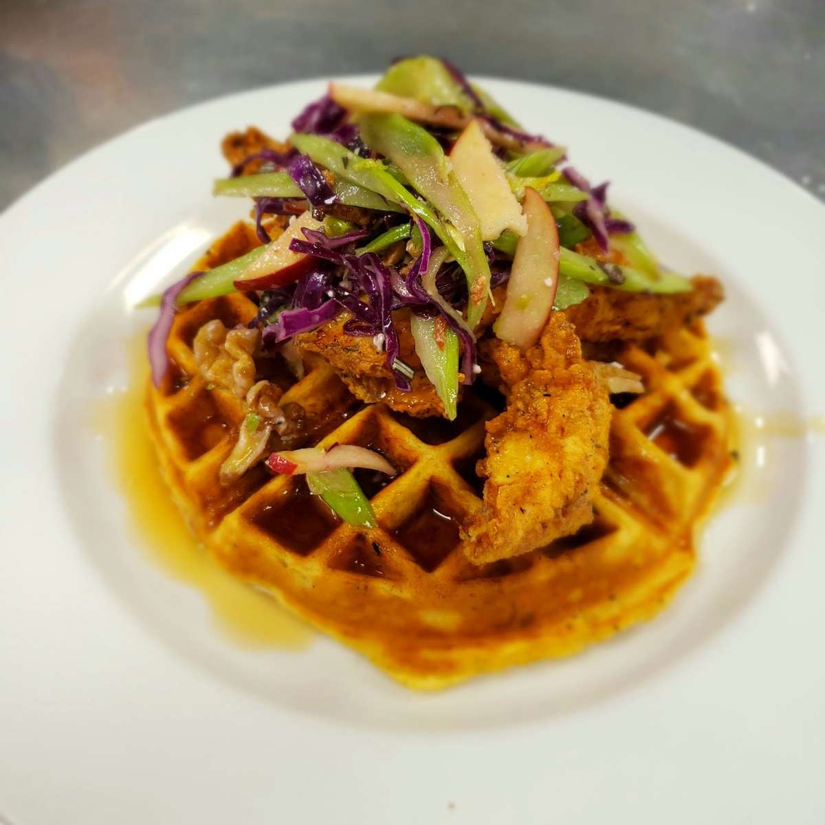 chicken and waffles