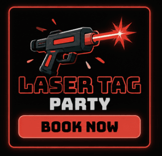 laser tag party button