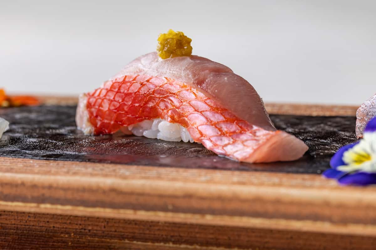 Golden Eye Snapper with Yuzu