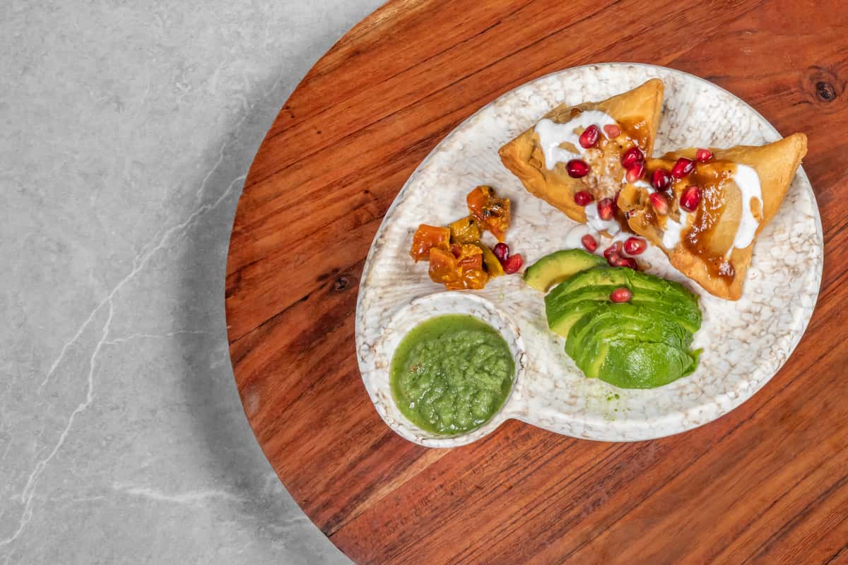 Samosa Avocado Chaat