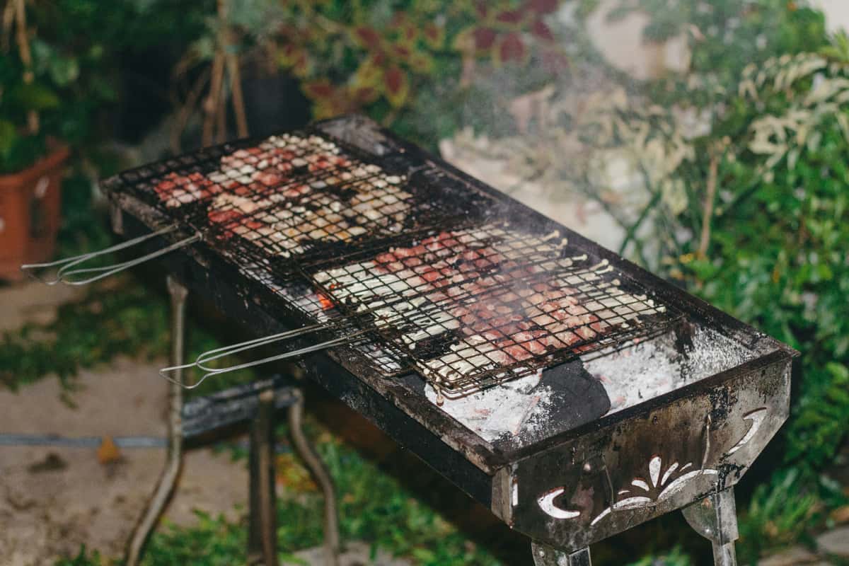 BBQ on a grill