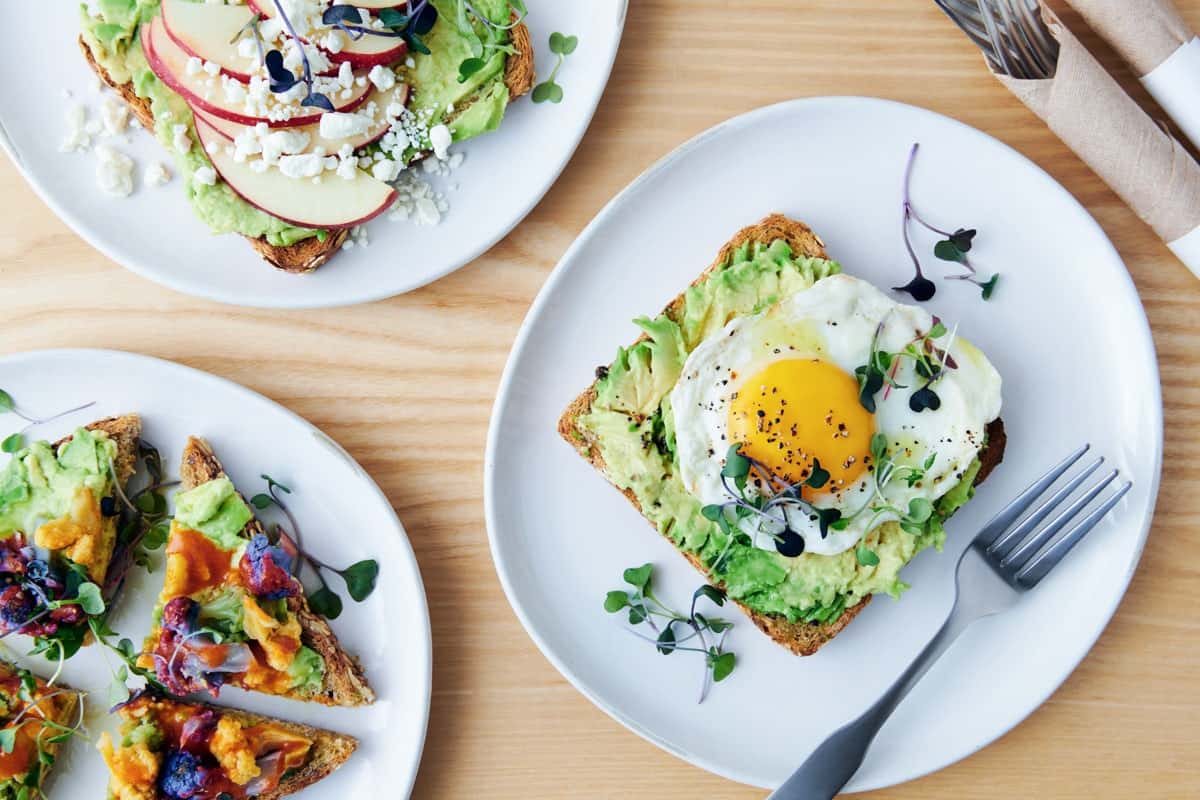 Avocado Toast and other breakfast options