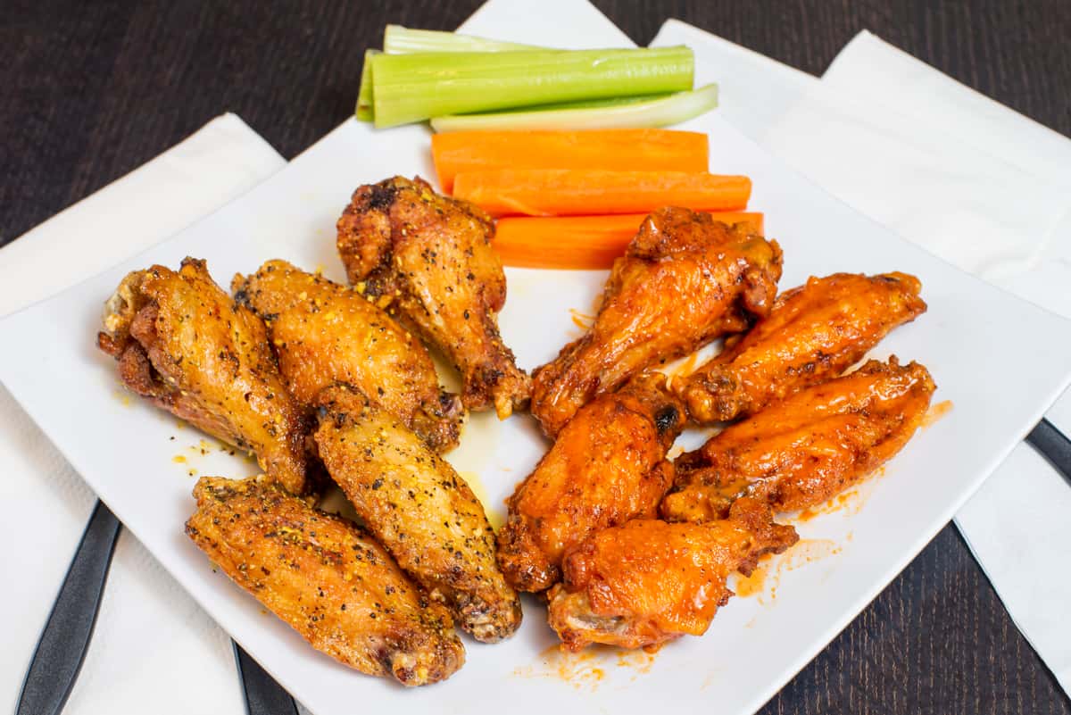 Garlic and Buffalo wings