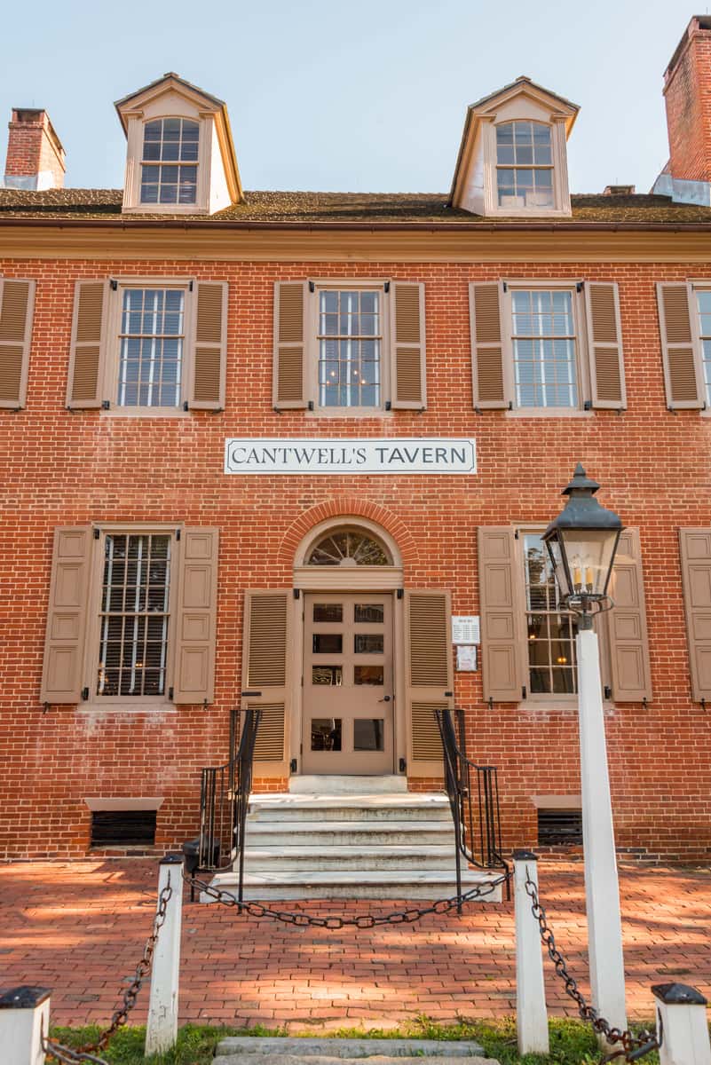 historic Cantwell's Tavern in Odessa DE