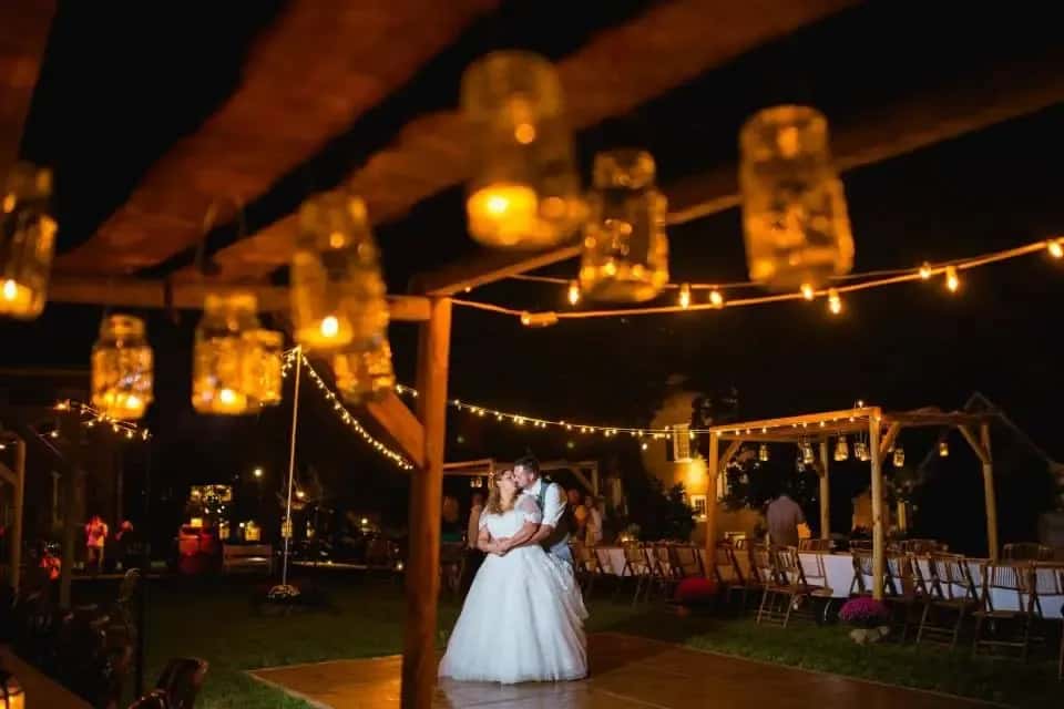 newlyweds dancing - wedding venue in Delaware