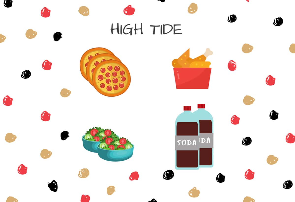 high tide
