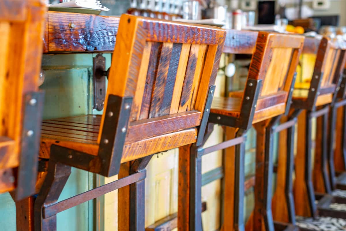 rustic bar stools