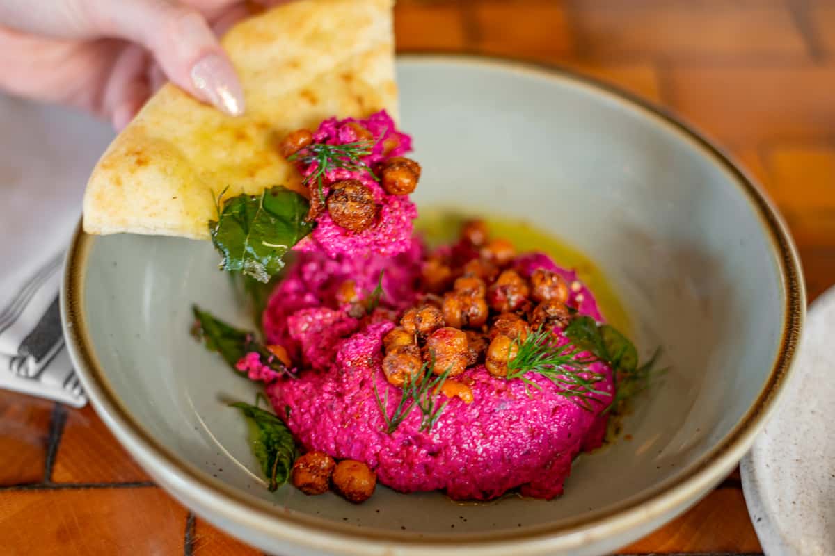 hummus and pita