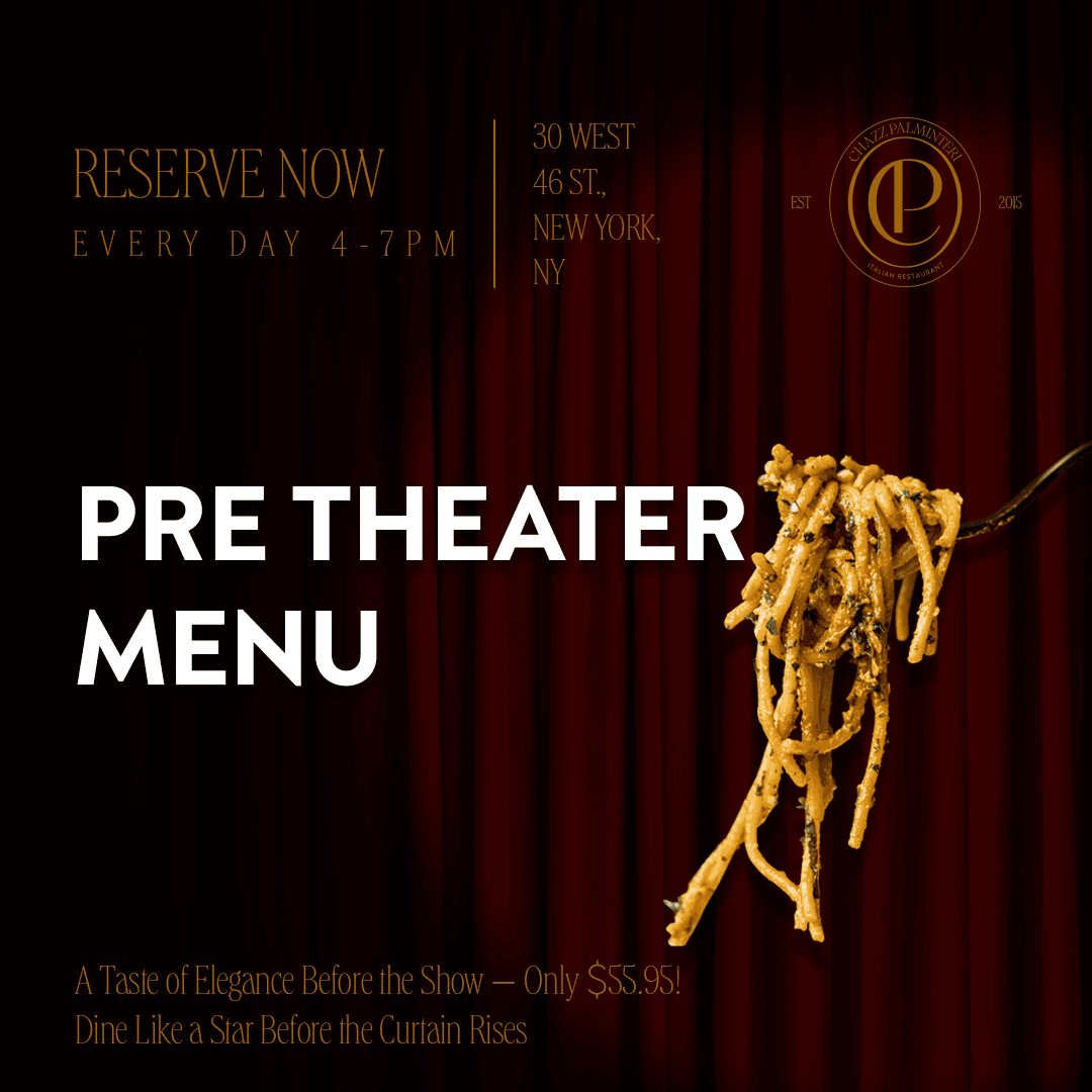pre theater menu