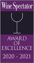 Wine Spectator Award of Excellence 2020-2021