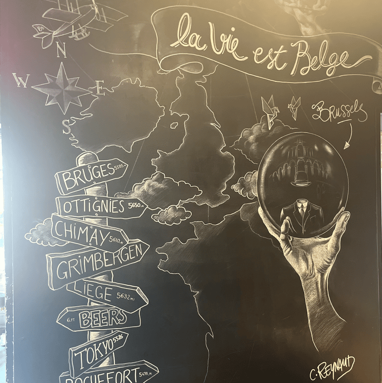 Brussels Bistro Laguna Beach Graphics by Artist Cedric