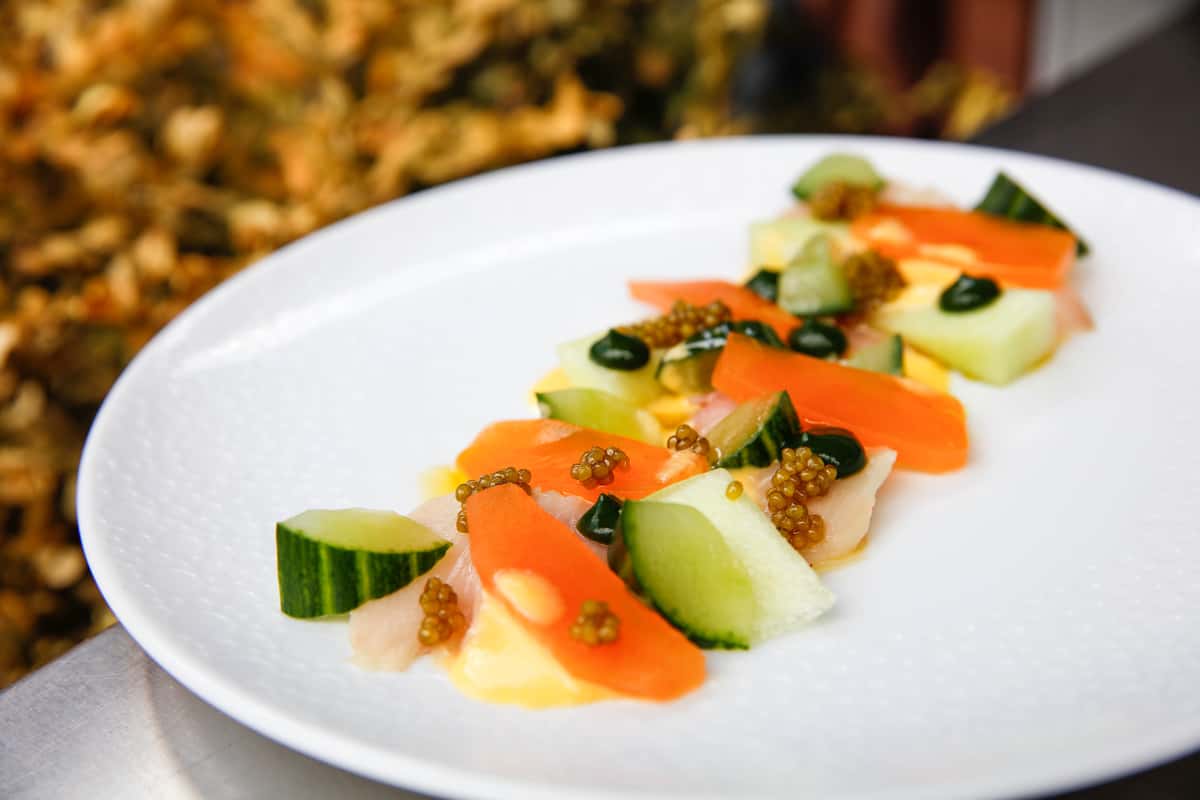 Hamachi Crudo at Cece's