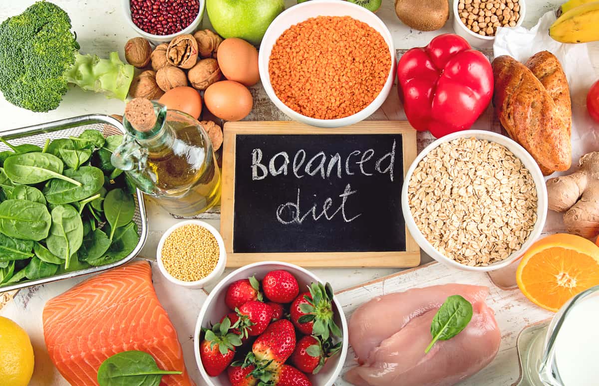 Balanced diet - fresh whole foods