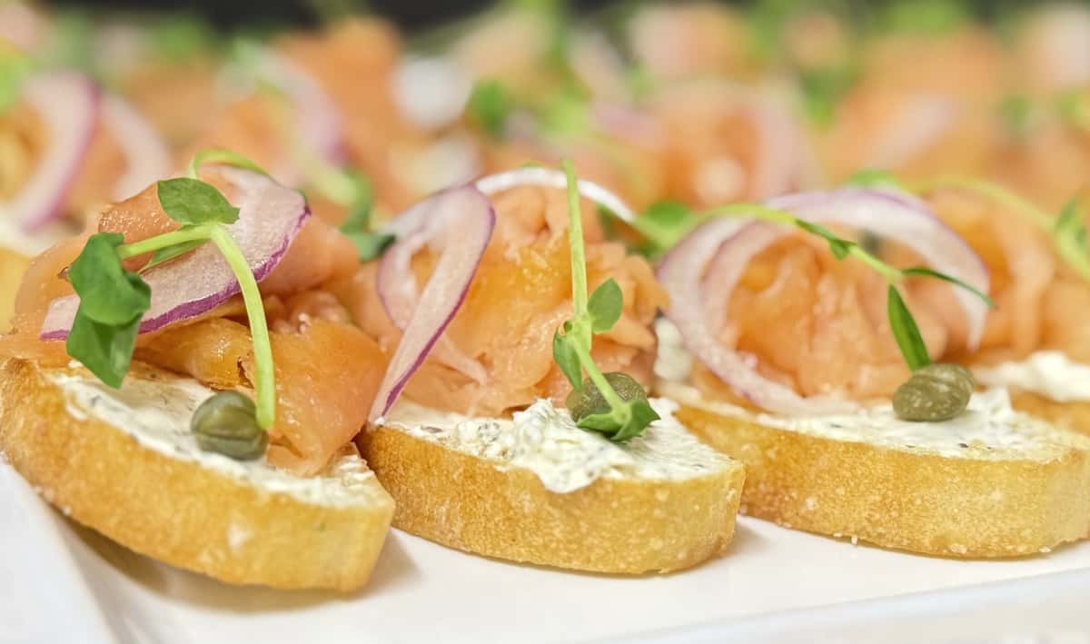 smoked salmon crostini