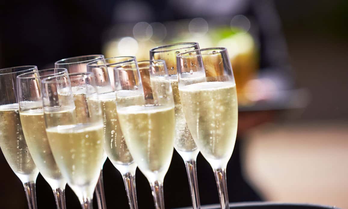 champagne glasses