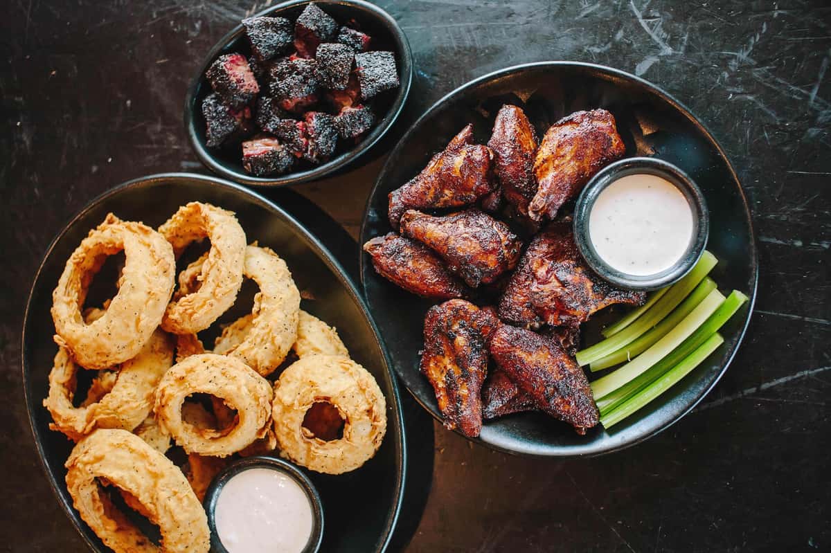 onion rings and wings