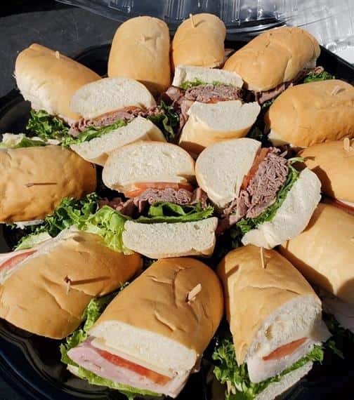 various deli sandwiches